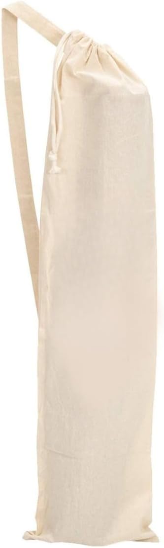 Organic Large Yoga Mat Tote Bag Cover -100% Cotton Lightweight,Washable Yoga Dust Bag With Adjustable Strap Unisex