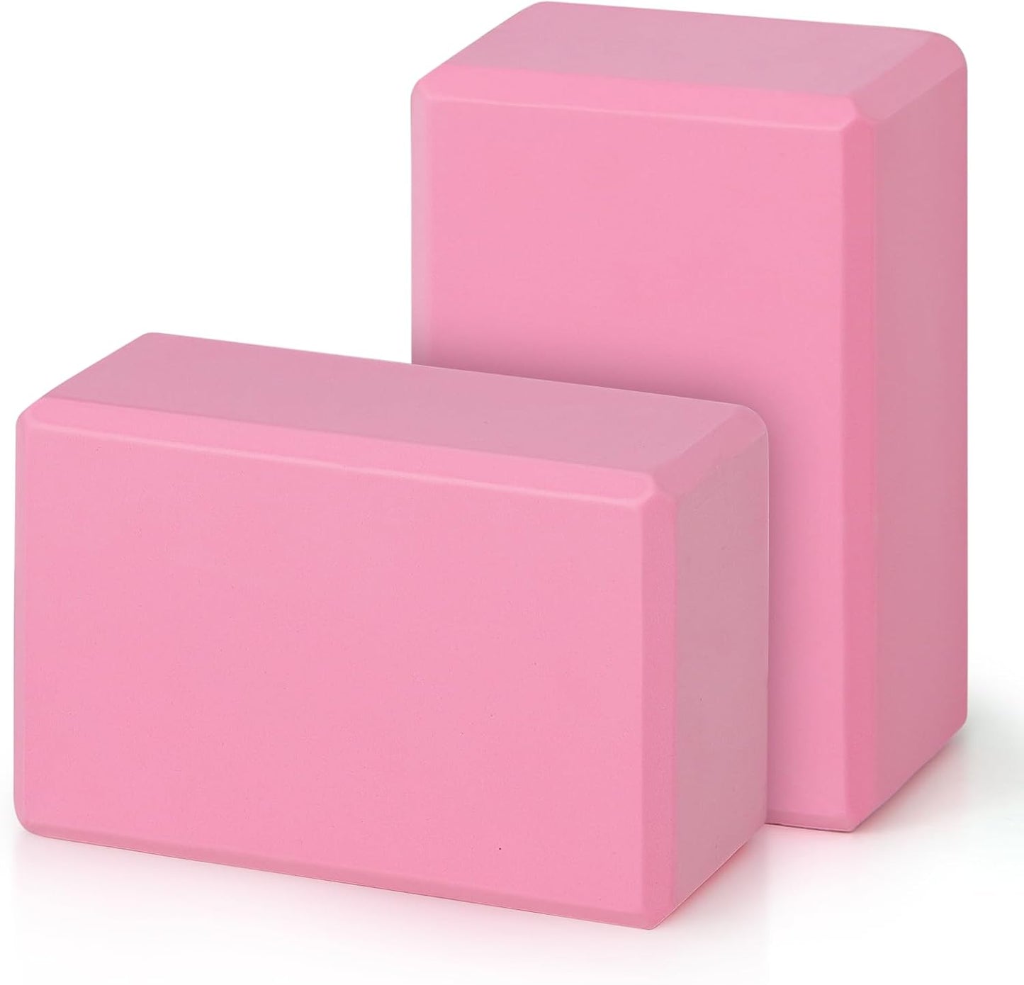 Yoga Block, Supportive High-Density EVA Foam, Non-Slip Exercise Bricks with Beveled Edges for Pilates, Meditation, Yoga Accessories for Stability,  , Stretches