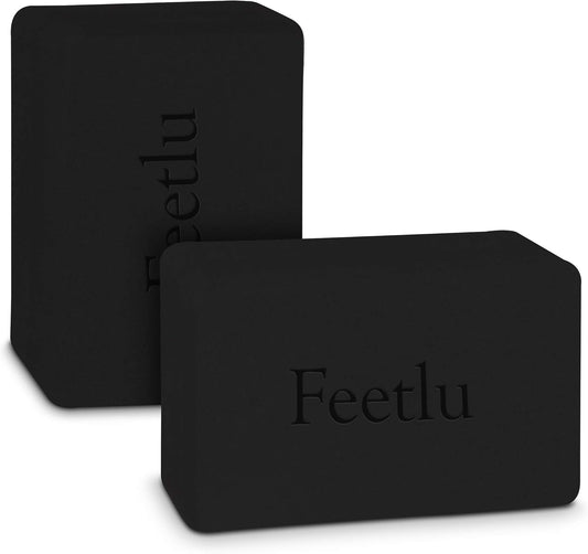 Yoga Blocks 2-Pack – High-Density EVA Foam, 9"x6"x4", Non-Slip & Odorless, Lightweight (0.77 lbs), for Yoga, Pilates, Meditation,   & Flexibility