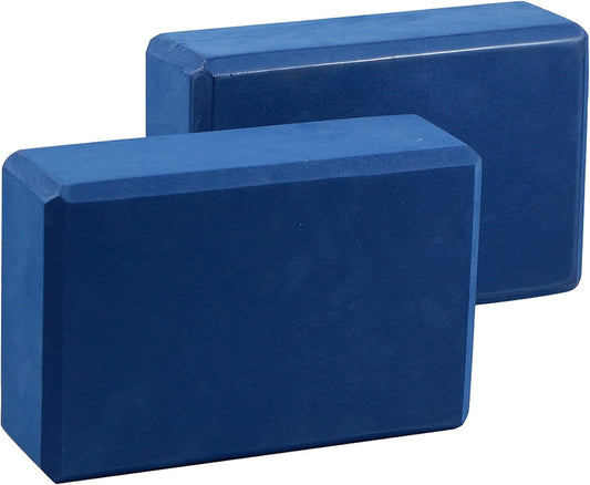 Yoga Blocks 2 pack, Gym Blocks, Exercise Workout Fitness Bricks, Pilates Stretch Handstand Non-Slip