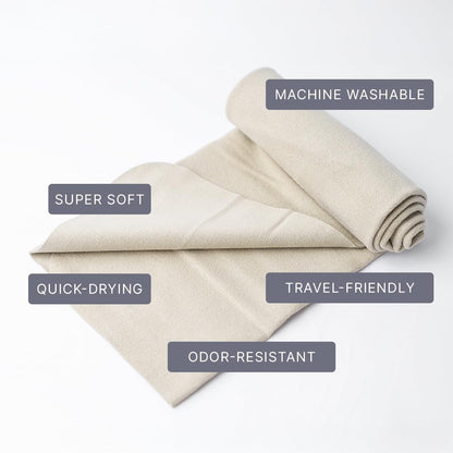 Suede Sweat Towel for Yoga, Pilates, Hot Yoga, Home Workouts, Gym - Soft Absorbent Quick Dry Hand Towel Travel Size
