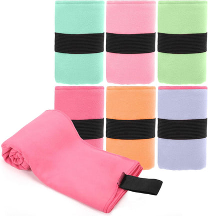 6 Pack Microfiber Gym Towel Quick Dry Lightweight Workout Gear for Men Women Sports Exercise Fitness Tennis Running Riding Hiking Camping Yoga Sweat Towels(6 Pack(Light))