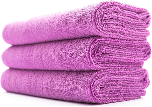 Sport & Workout Towel - Gym, Exercise, Fitness, Spa, Ultra Soft, Super Absorbent, Fast Drying Premium Microfiber, 320gsm, 16in x 27in, Lavender - Pack of 3