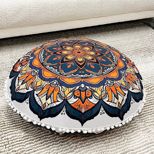 32 in Meditation Floor Cushion, Round Large Floor Pillow for Adult, Yoga Pillows for Sitting On Floor, , Memory Foam Filling